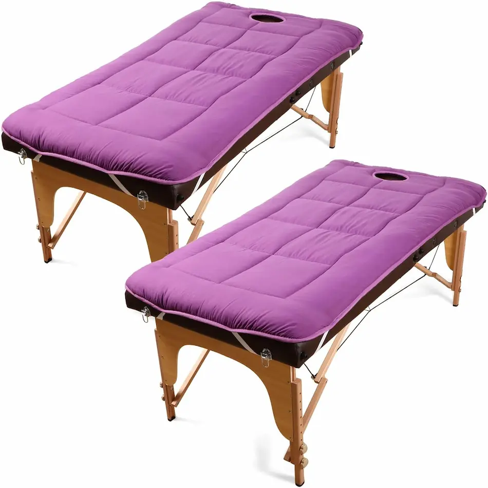 Oudain 2 Pieces Spa Massage Table Pad 